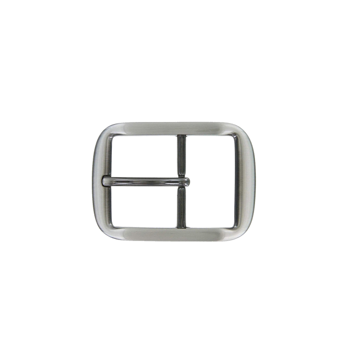 1-1/2 inch Gunmetal & Brass Rectangular Metal Belt Buckle