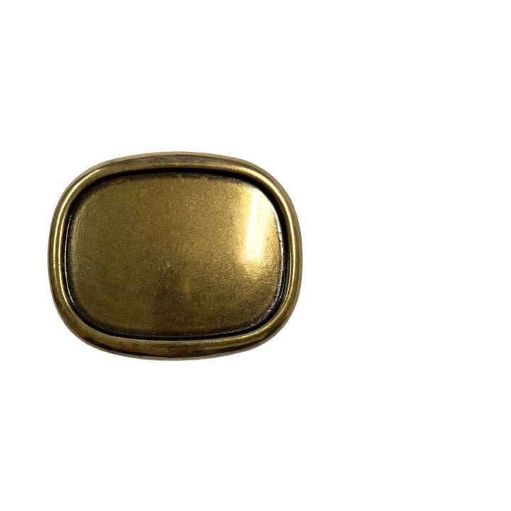 1-1/2 inch Antique Brass, Silver, and Nickel Finishes Oval Belt Buckle