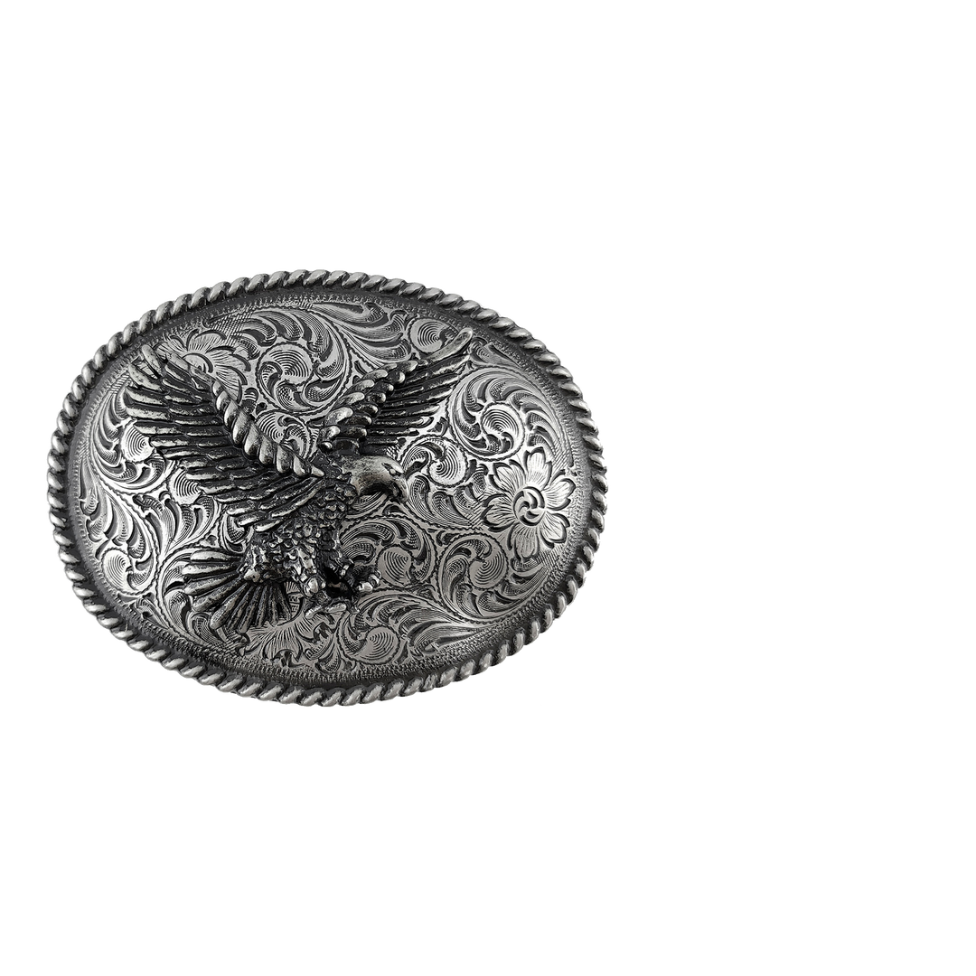 1-1/2 inch Eagle Engraved Belt Buckle