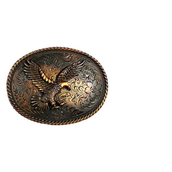 1-1/2 inch Eagle Engraved Belt Buckle