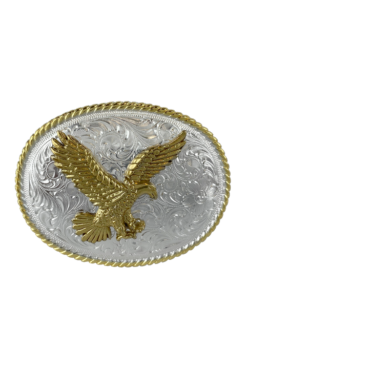 1-1/2 inch Eagle Engraved Belt Buckle
