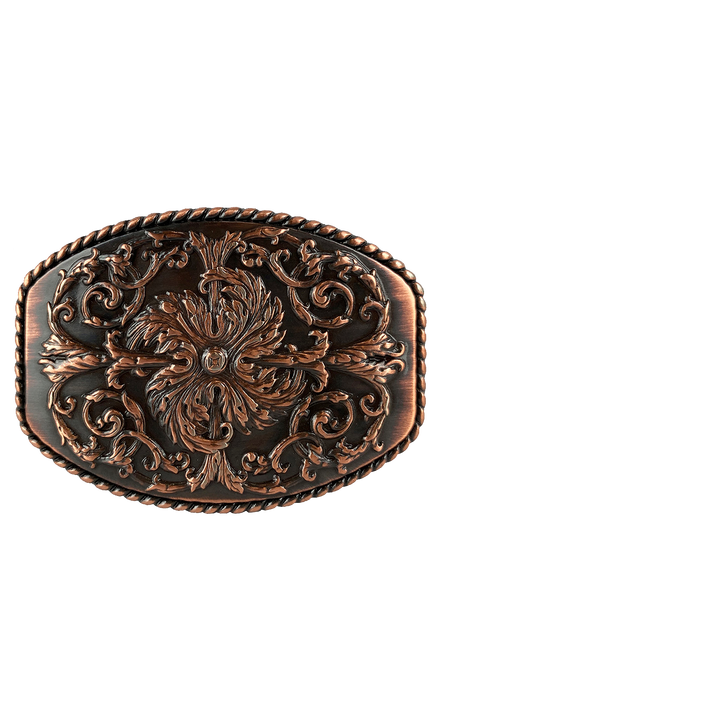 1-1/2 inch Ornate Fleur-de-Lis Belt Buckle