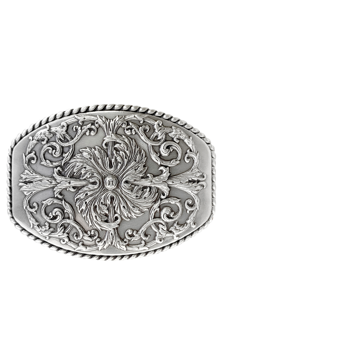 1-1/2 inch Ornate Fleur-de-Lis Belt Buckle
