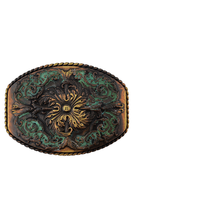 1-1/2 inch Ornate Fleur-de-Lis Belt Buckle