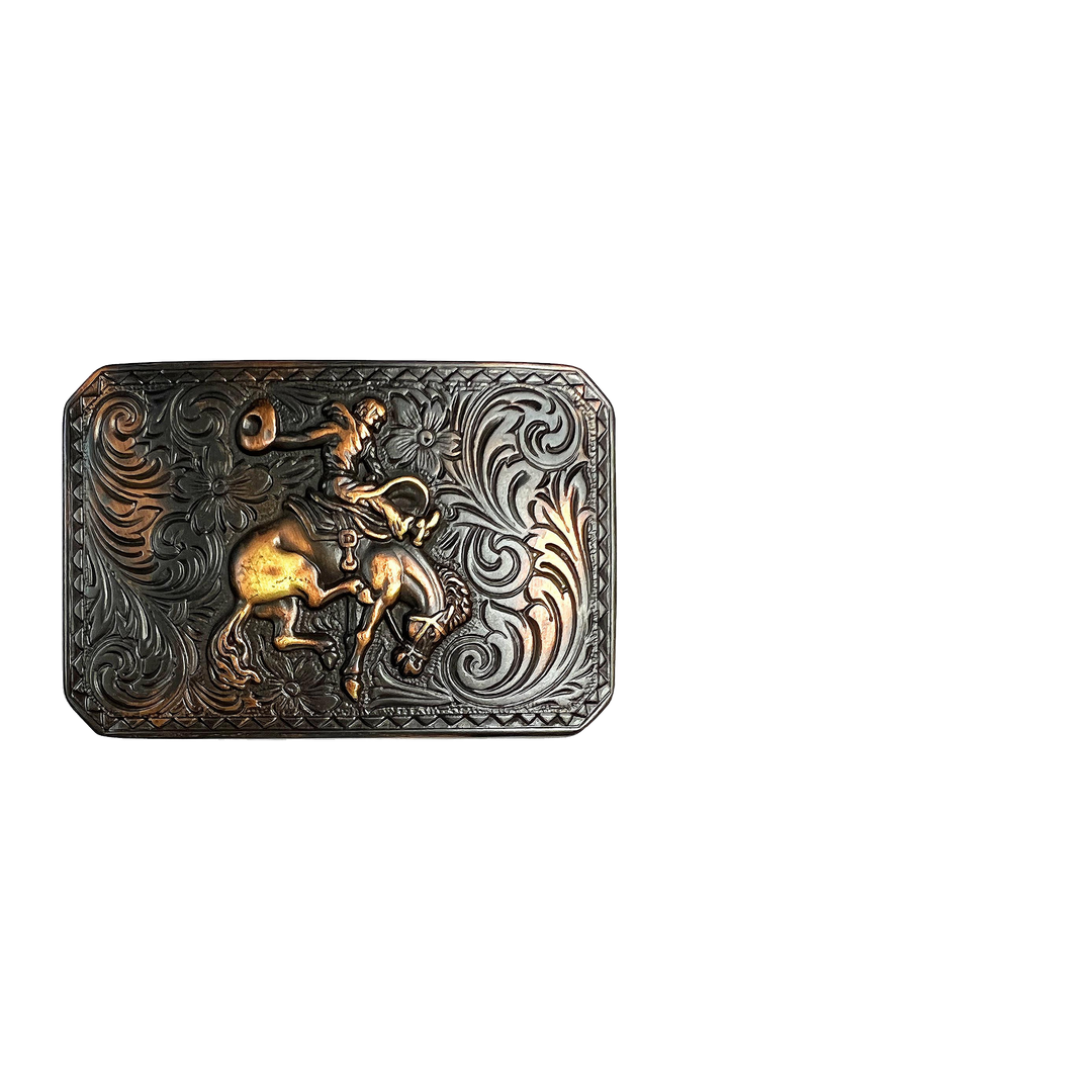 1-1/2 inch Vintage Cowboy Rodeo Belt Buckle