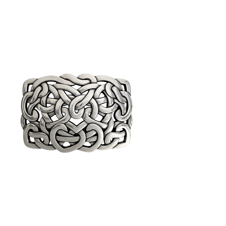 1-1/2 inch Celtic Heart Knot Belt Buckle