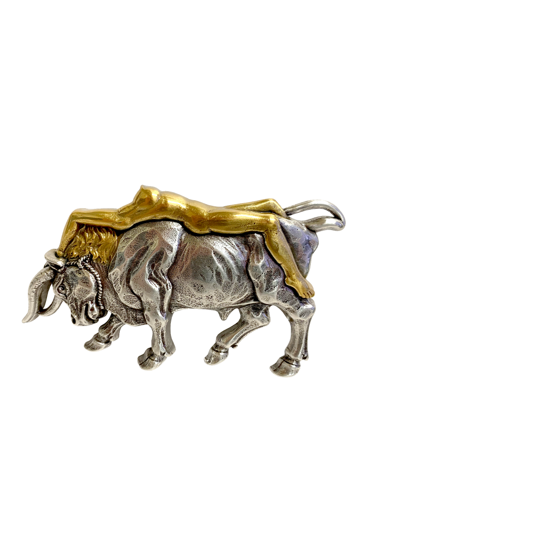 1-1/2 inch Bull Rider Figure Belt Buckle