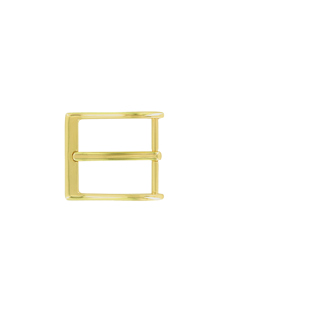 1-1/2 inch Polished Square Frame Dress Belt Buckle