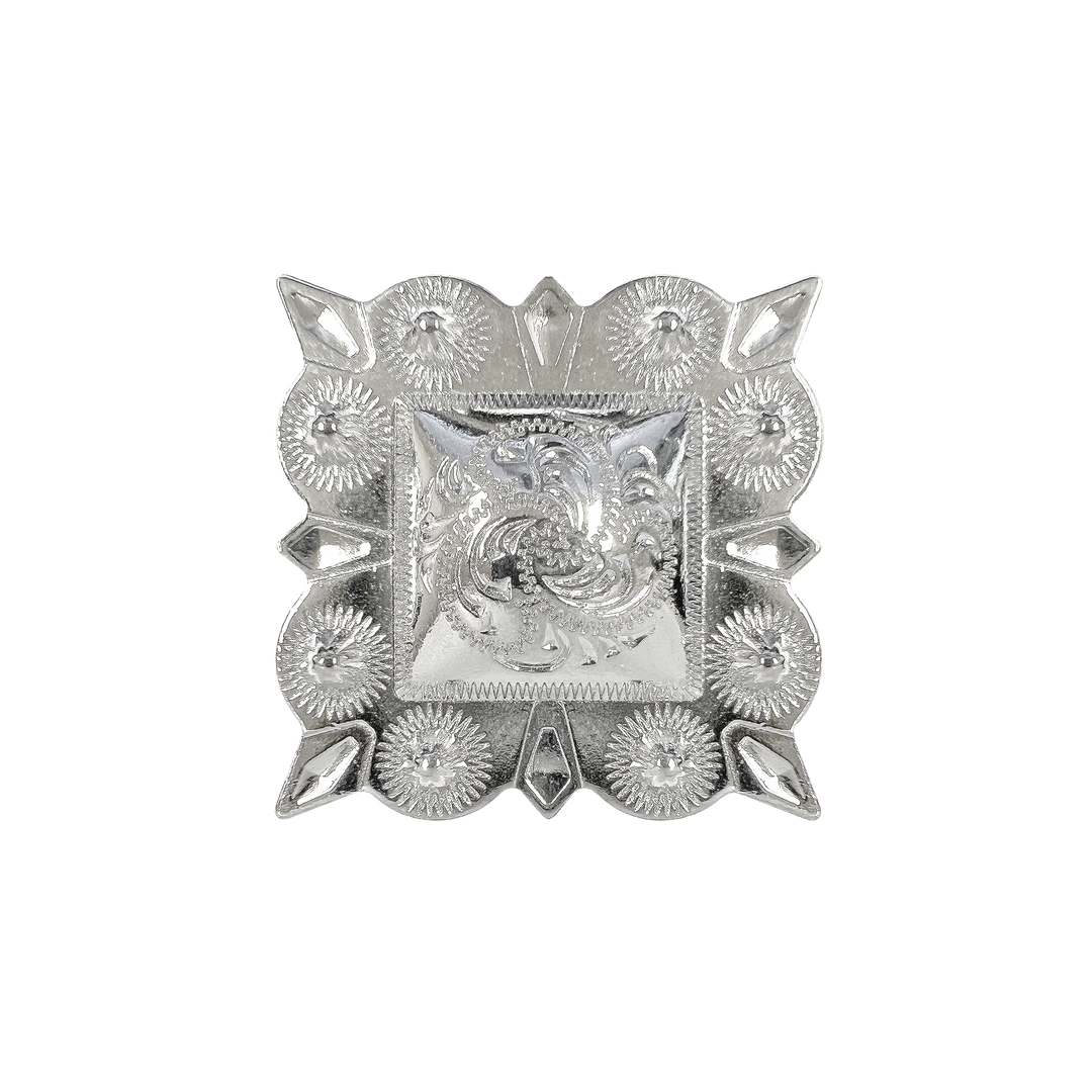 3 inch Berry Square Western Concho