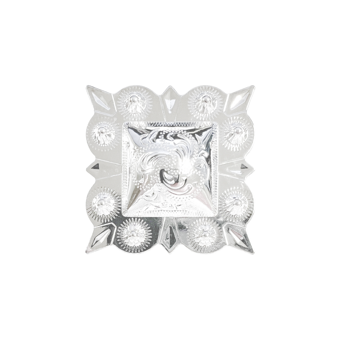 3 inch Berry Square Western Concho