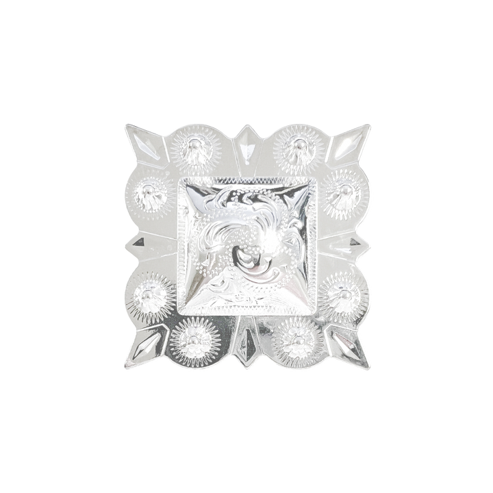 3 inch Berry Square Western Concho