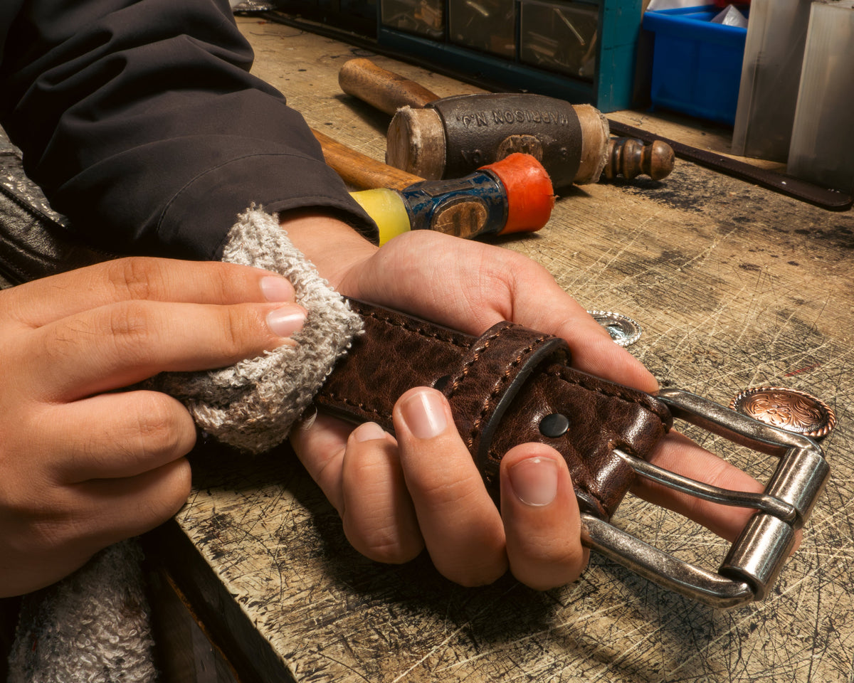 Custom leather belt by BeltMaster