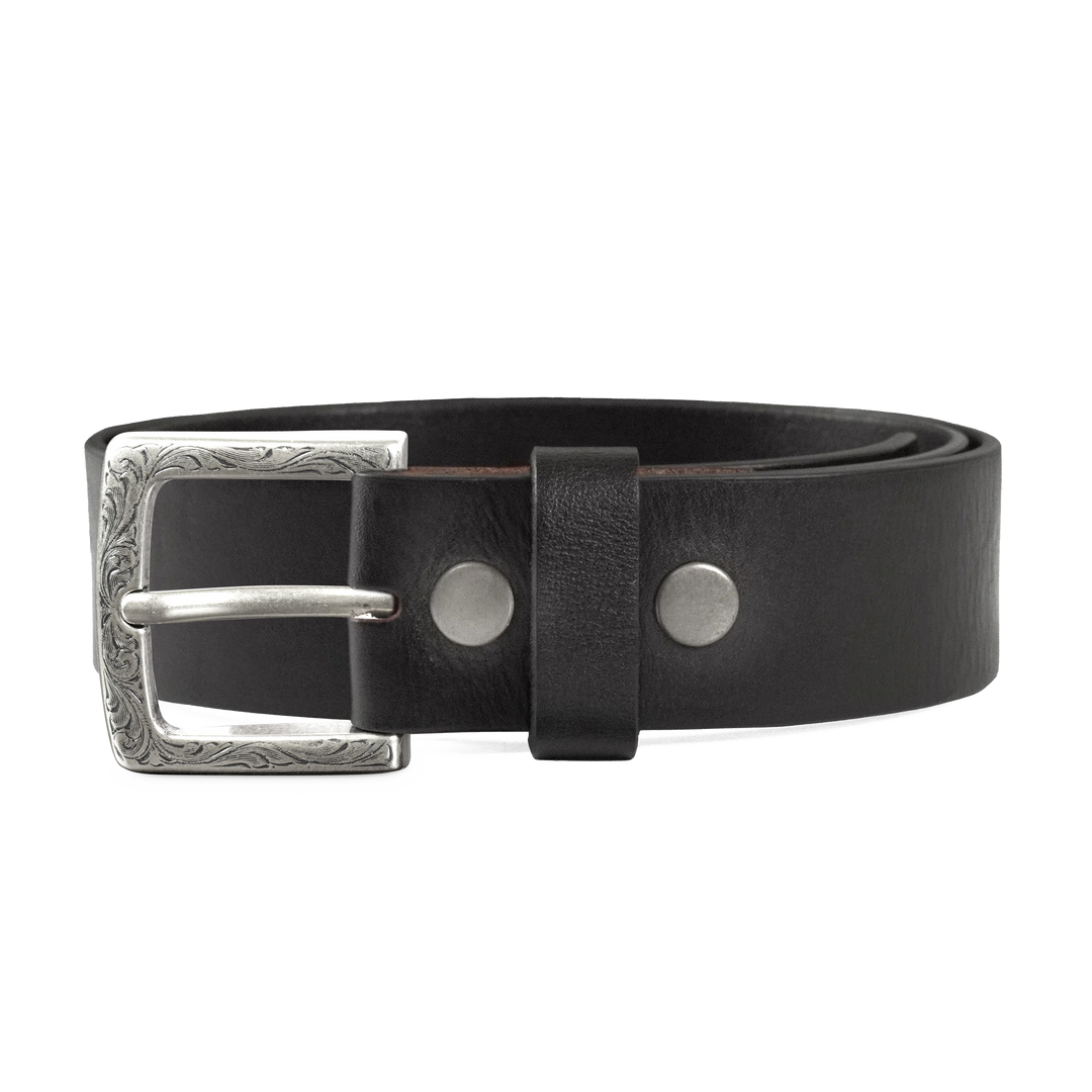 Heritage One 1 1/2″ — Engraved Vintage — Black