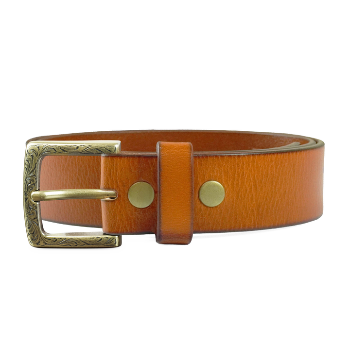 Heritage One 1 1/2″ — Engraved Vintage — Tan