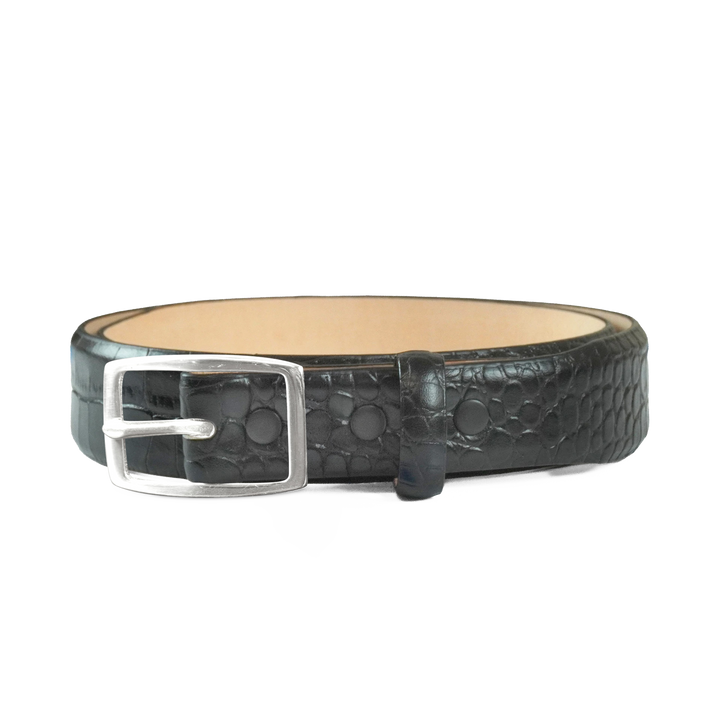 Taper Core Alligator Embossed — Classic Square — Black