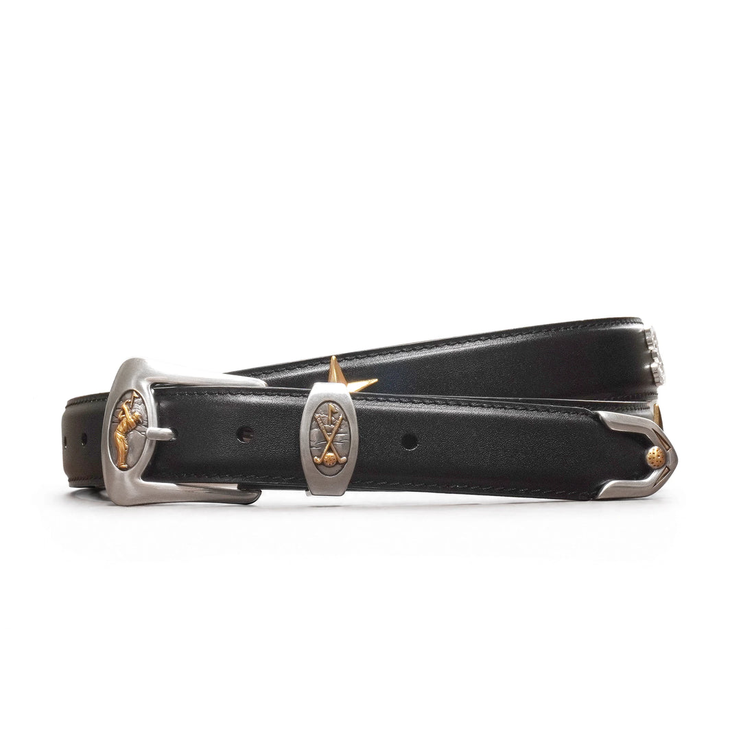 The Dream Round 1-1/8 inch custom leather golf belt