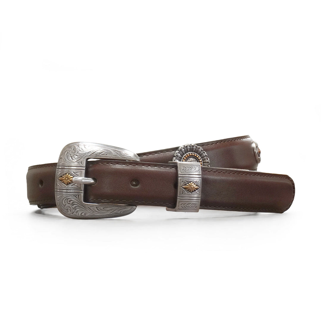 The Vintage Solstice 1 inch custom leather belt